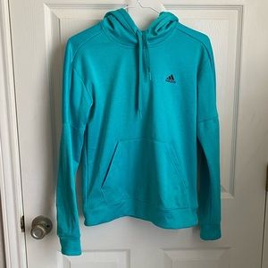 Adidas Hoodie Teal Blue Green Sweatshirt Women Small S